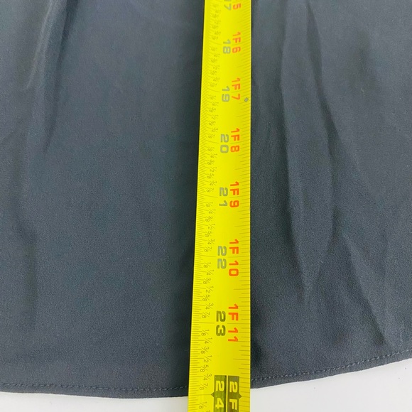 NWT J Crew Factory Women's Size 14 Black Long-sleeve Top With Ruffles - Picture 10 of 12